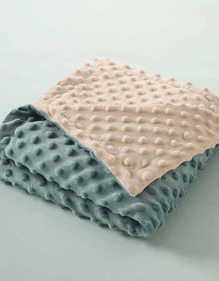 Super Soft DOT Minky Fleece Baby Wrap Blanket-Zy Fulfill