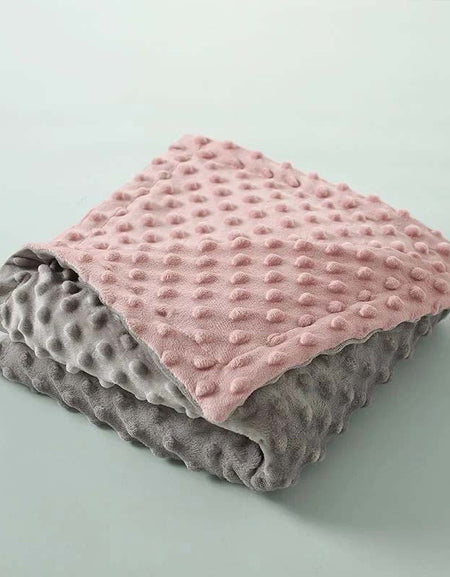 Super Soft DOT Minky Fleece Baby Wrap Blanket-Zy Fulfill