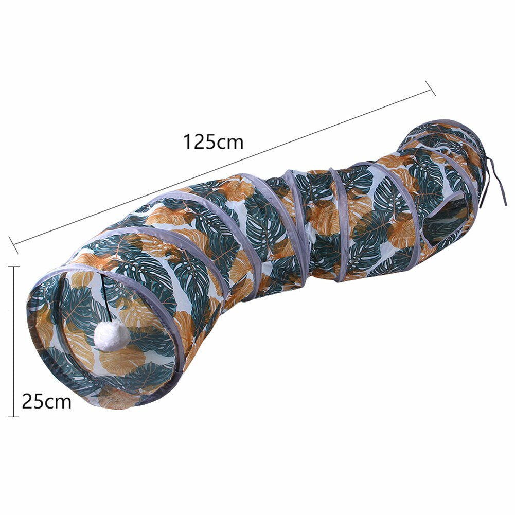 Collapsible Cat Tunnel: 2/3/4 Way Small Animal Tube for Kitty Fun Zydropshipping