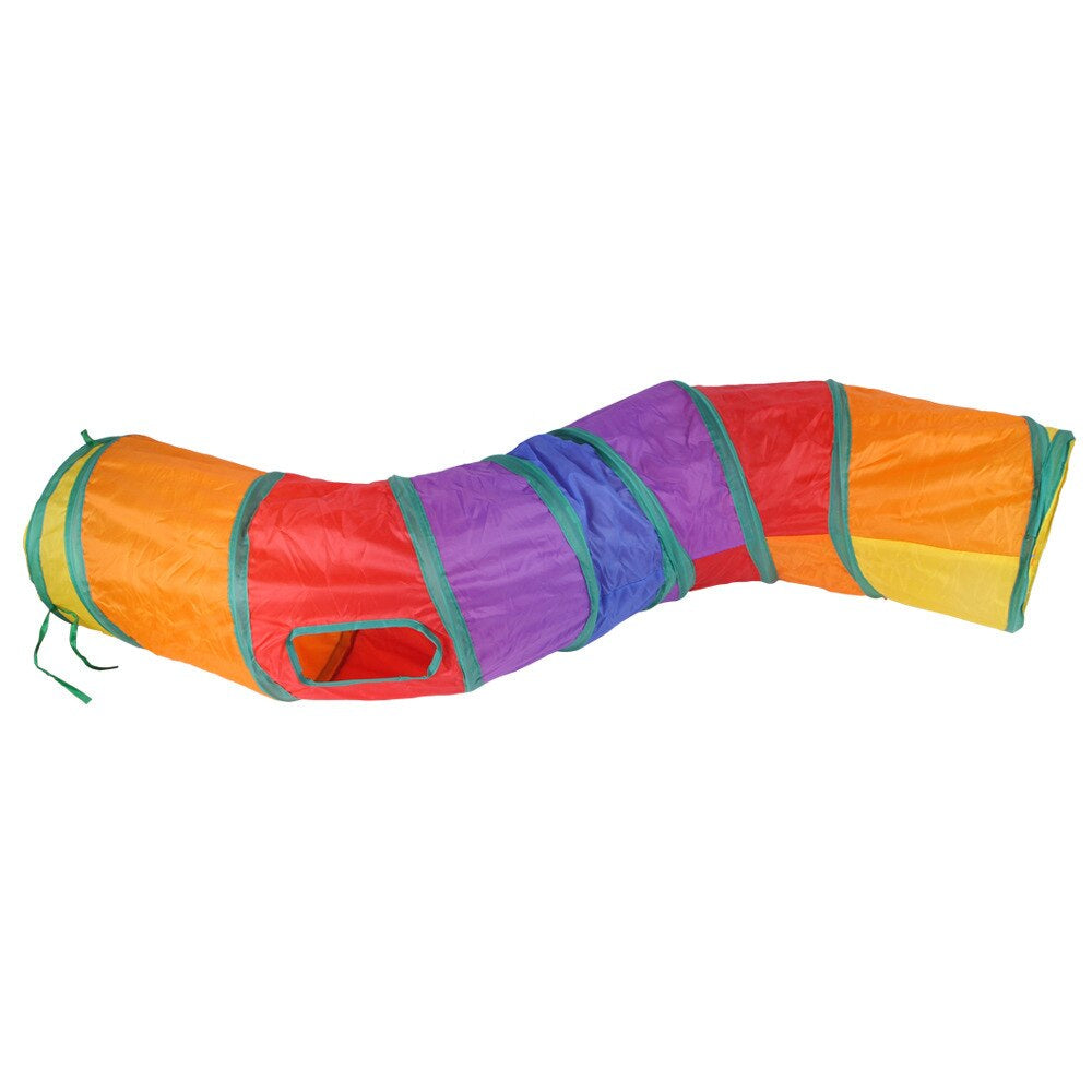 Collapsible Cat Tunnel: 2/3/4 Way Small Animal Tube for Kitty Fun Zydropshipping