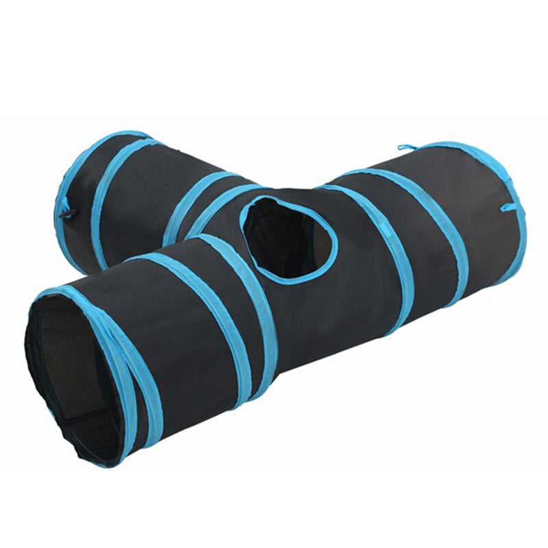 Collapsible Cat Tunnel: 2/3/4 Way Small Animal Tube for Kitty Fun Zydropshipping